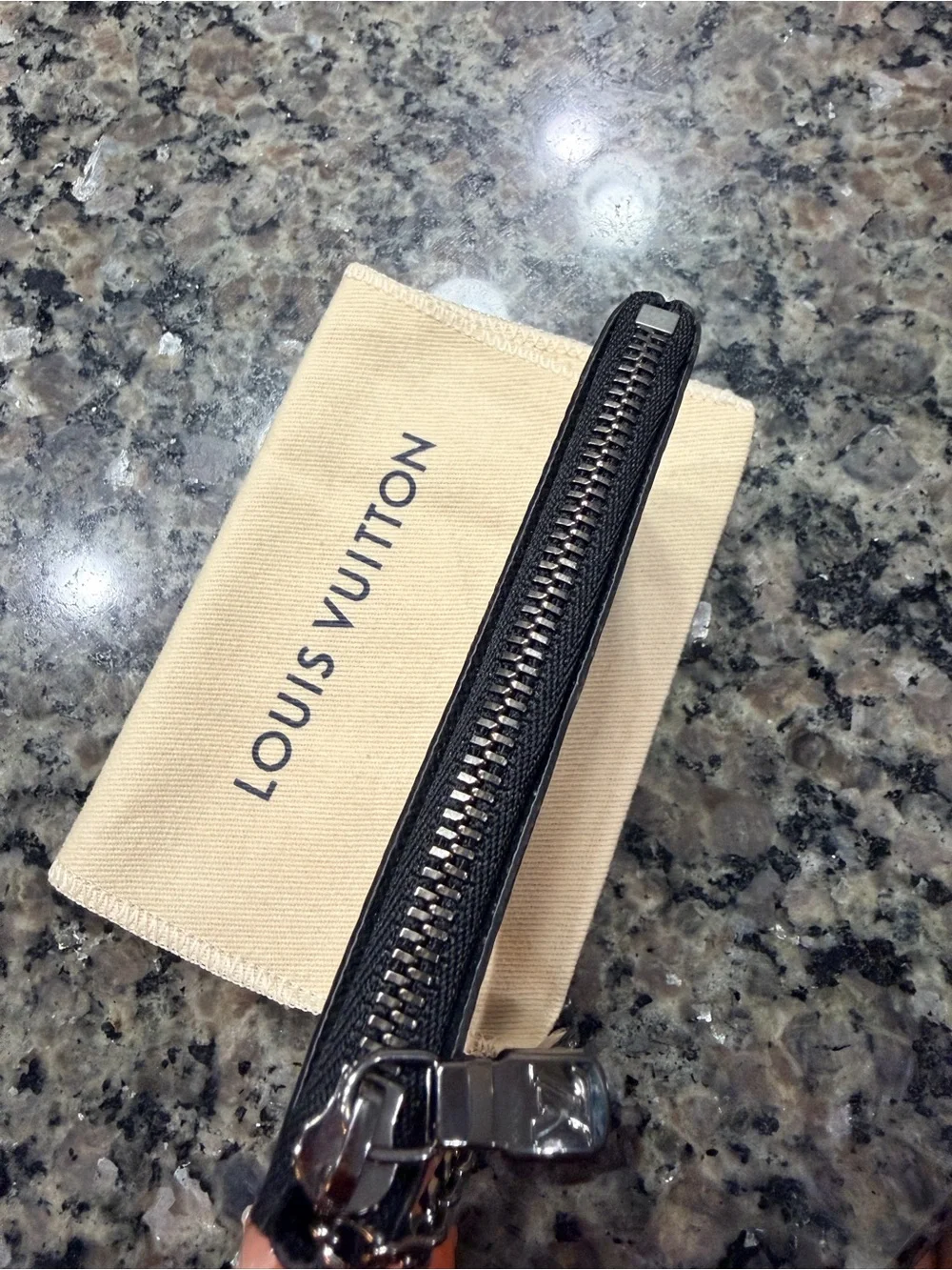 Louis Vuitton Black Monogram Canvas Key Pouch